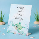 Search for baby shower tabletop signs Sea turtle