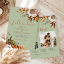 Search for fall leaves wedding invitations Modern