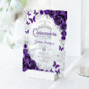 Search for purple silver quinceanera invitations 15th birthday