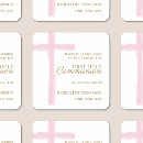 Search for first communion thank you stickers Pink