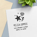 Search for seashell rubber stamps Simple