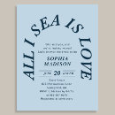 Search for sea bridal shower invitations Retro