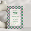 Search for green 30th birthday invitations Pink and green
