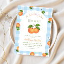 Search for blue and orange baby shower invitations A little cutie