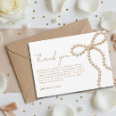 Search for pearl thank you cards Bride to be