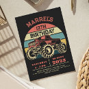 Search for big truck birthday invitations Boy