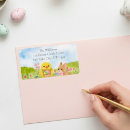 Search for happy easter bunny return address labels Watercolor