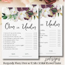 Search for over under bridal shower games Floral