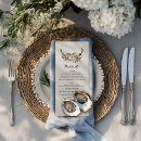 Search for floral wedding menus Rustic