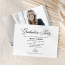 Search for traditional graduation invitations Black and white