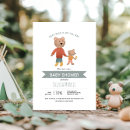 Search for woodland bear invitations Blue