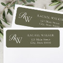Search for green monogram return address labels Professional