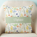 Search for wildflower cushions Watercolor