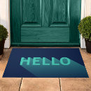 Search for navy blue doormats Typography