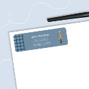 Search for blue gingham return address labels Plaid pattern