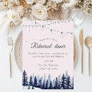 Search for woodland rehearsal dinner invitations Winter