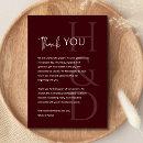 Search for burgundy thank you cards Minimal