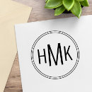 Search for monogram rubber stamps Elegant