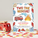 Search for rescue birthday invitations Two the rescue