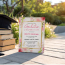 Search for flower graduation invitations Summer