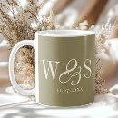 Search for couple initials mugs Newly weds