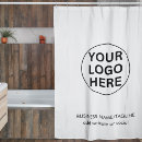Search for business logo shower curtains Marketing