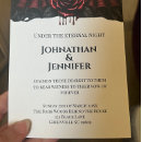 Search for blood red invitations Black