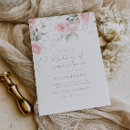 Search for pink floral wedding invitations Blush