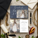 Search for navy graduation invitations Modern minimalist
