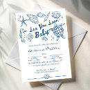 Search for seashell baby shower invitations Sea you soon