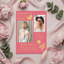 Search for pink butterfly invitations Elegant