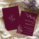Search for burgundy and cream invitations Classic