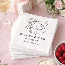 Search for tying the knot napkins Black and white