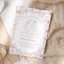 Search for toile baby shower invitations Hand drawn