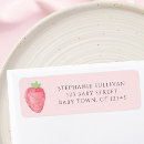 Search for cute sweet return address labels Strawberry