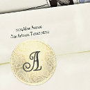 Search for monogram wedding envelope seals Gold