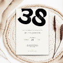 Search for 38th invitations Black and white