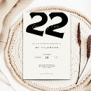 Search for 22nd birthday invitations Stylish