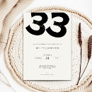 Search for 33rd birthday invitations Elegant