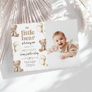 Search for beary 1st birthday invitations Teddy bear birthday
