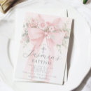 Search for silver christening invitations Floral