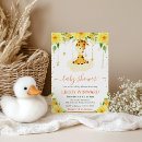 Search for yellow giraffe baby shower invitations Gender neutral