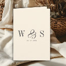 Search for monogram stamp wedding cards Simple