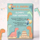 Search for saurus invitations Baby boy