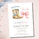 Search for country gender reveal invitations Rustic