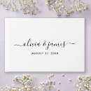 Search for elegant guest books Black and white