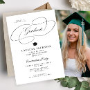 Search for photo graduation invitations Black and white
