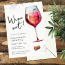 Search for wine 40th birthday invitations Watercolor