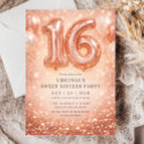 Search for champagne sweet 16 invitations Sparkles