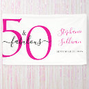 Search for 50th birthday banners Fifty and fabulous